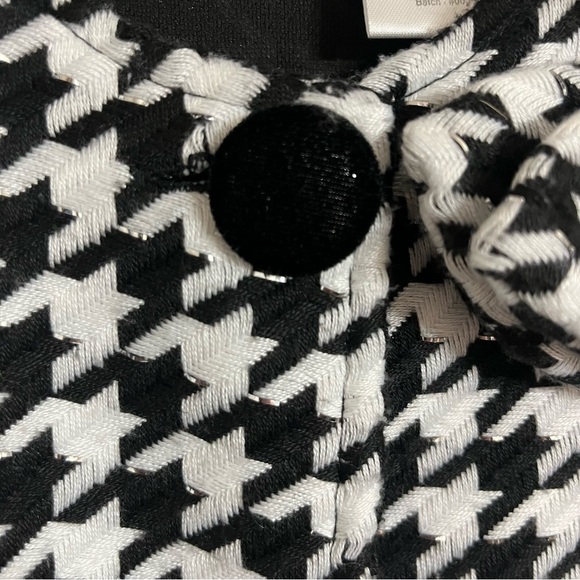 Girls Blueberi Boulevard Houndstooth Print Long Dress Coat Jacket Size 4/5 - Picture 4 of 10